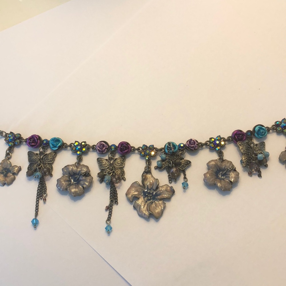 Blue and Purple Necklace